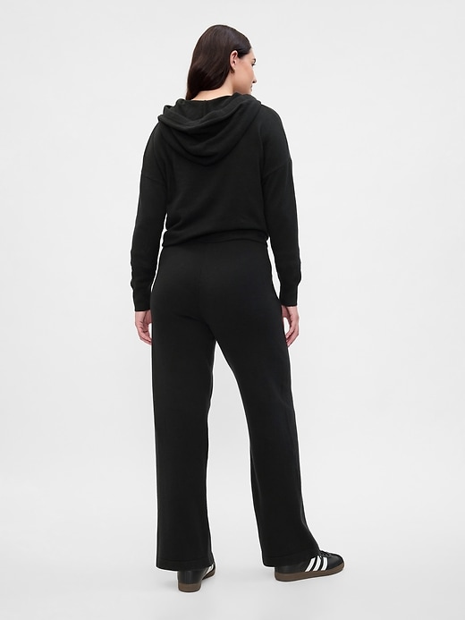 Image number 6 showing, CashSoft Wide-Leg Sweater Pants