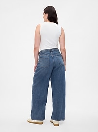 Mid Rise Drapey Soft Baggy Jeans