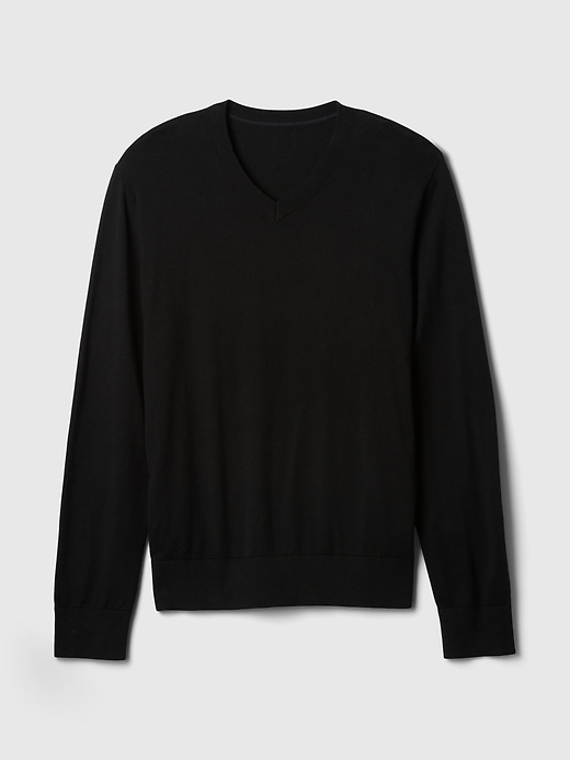 Image number 5 showing, Cotton V-Neck Sweater
