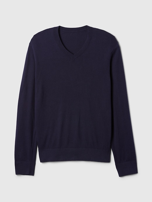 Image number 5 showing, Cotton V-Neck Sweater