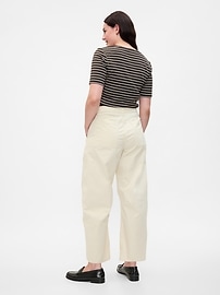 High Rise Barrel Khakis