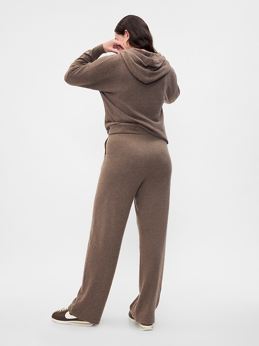 Image number 6 showing, CashSoft Wide-Leg Sweater Pants