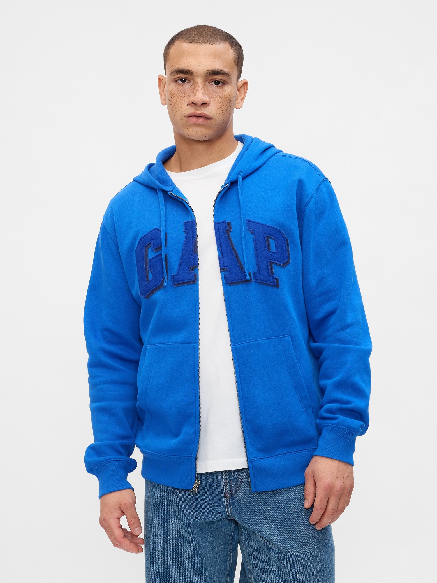 Gap Logo Zip Hoodie Gap Factory