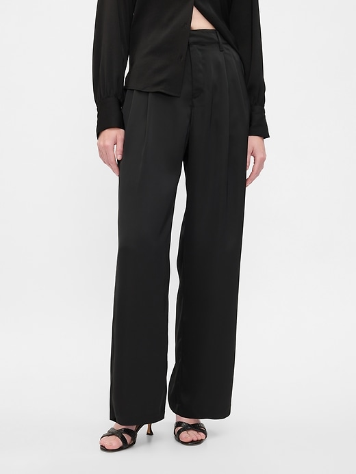 Image number 2 showing, Easy Satin Trousers