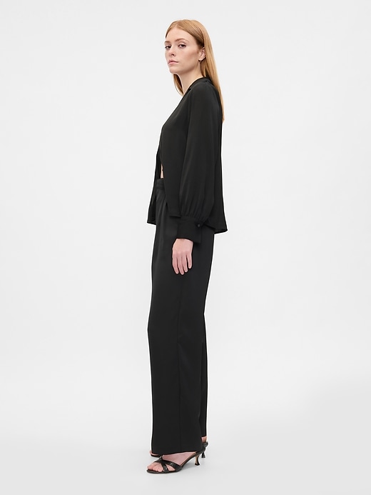 Image number 3 showing, Easy Satin Trousers
