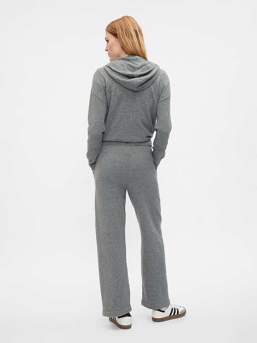 Image number 4 showing, CashSoft Wide-Leg Sweater Pants