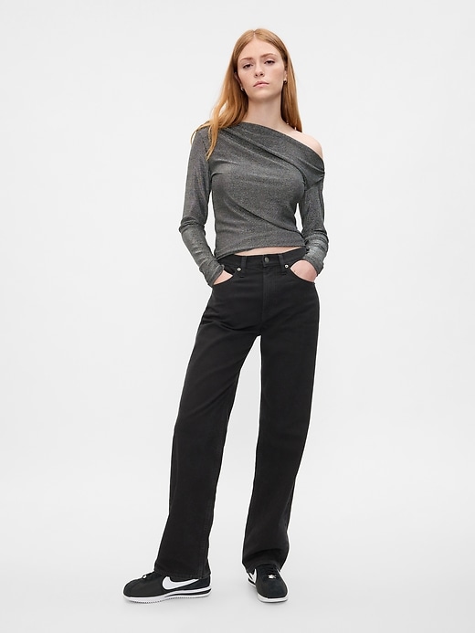 Stretch Jersey One-Shoulder Top | Gap Factory