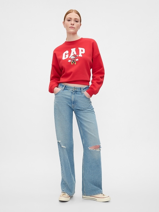Image number 3 showing, Gap &#215 Disney Oversized Minnie Mouse Logo Sweatshirt