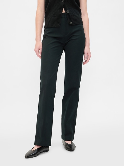 Image number 2 showing, Mid Rise Baby Boot Pants in Bi-Stretch