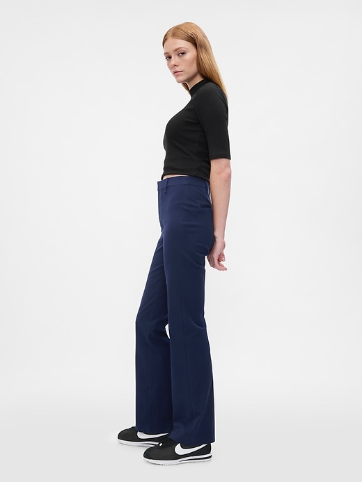 Image number 3 showing, Mid Rise Baby Boot Pants in Bi-Stretch