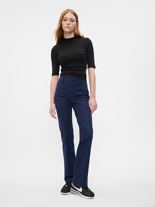 Image number 1 showing, Mid Rise Baby Boot Pants in Bi-Stretch