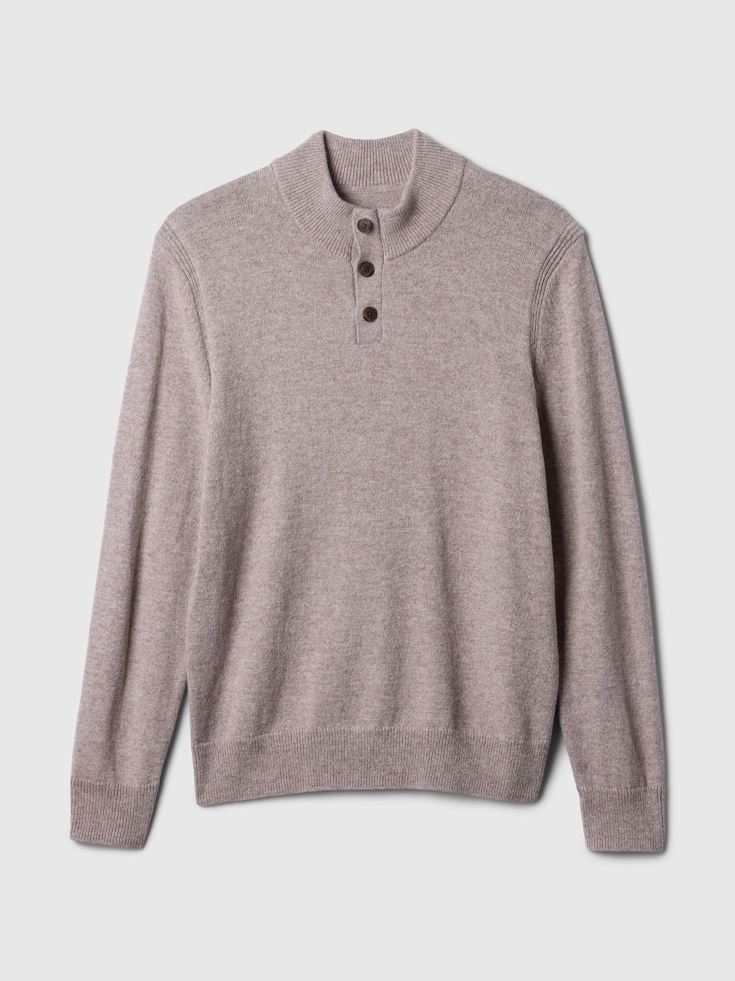 Mock neck baseball henley sweater hotsell