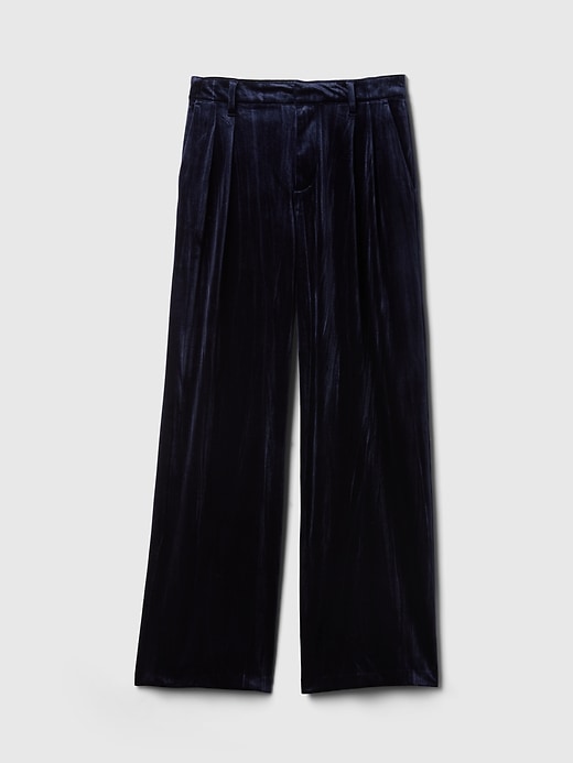 Image number 7 showing, Recycled Easy Crinkle Velvet Trousers
