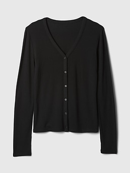 Ribbed V-Neck Cardigan | Gap Factory