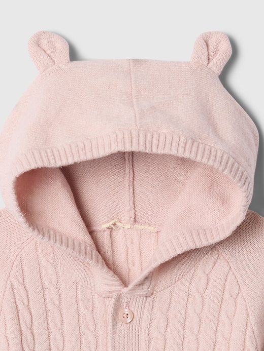 Image number 3 showing, Baby CashSoft Cable-Knit Sweater One-Piece