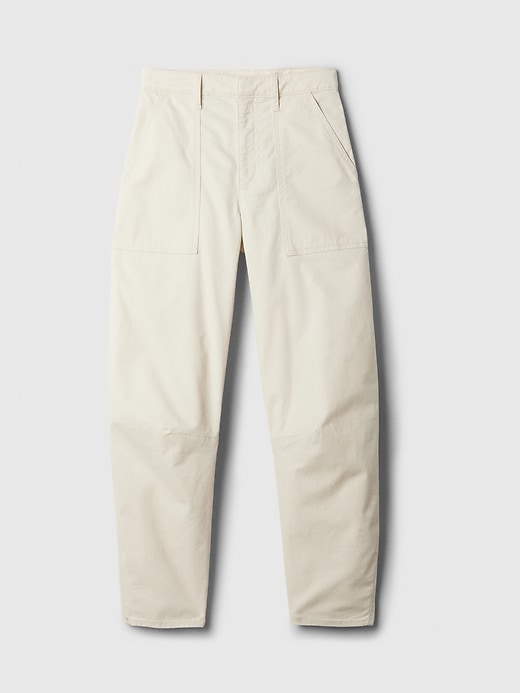 Image number 7 showing, High Rise Barrel Khakis