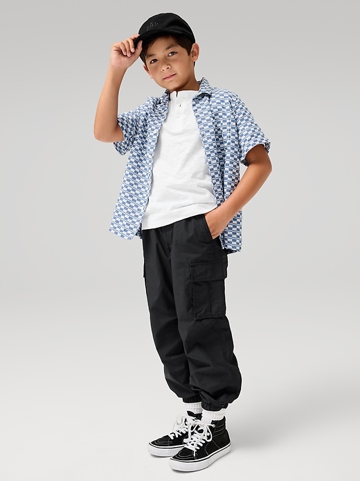 Image number 2 showing, Kids Parachute Cargo Pull-On Pants