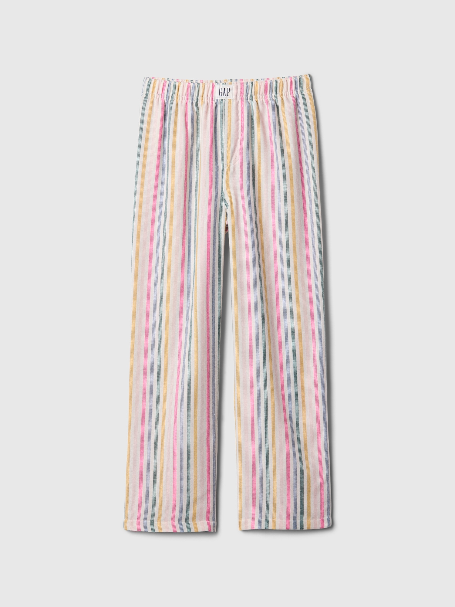 Kids 100% Recycled Flannel PJ Pants - Multi Stripe