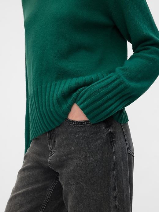 Image number 4 showing, CashSoft Relaxed Crewneck Sweater