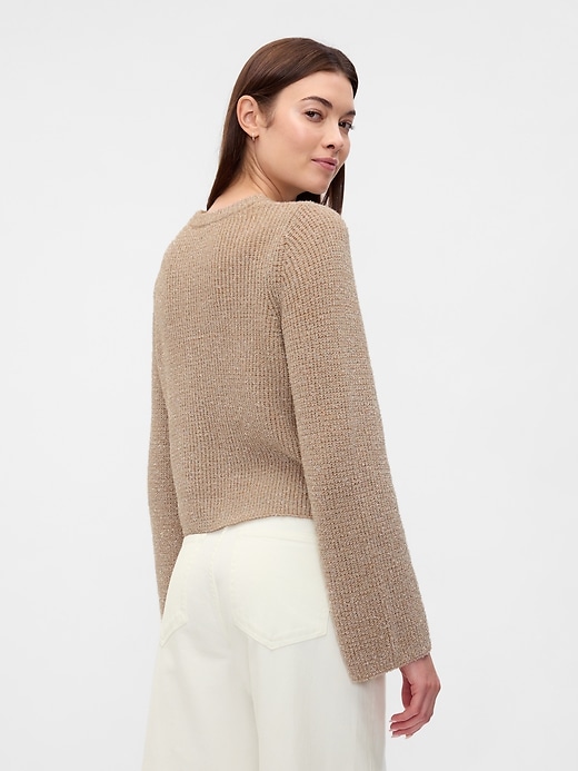 Image number 2 showing, 100% Recycled Relaxed Shine Eyelash Sweater