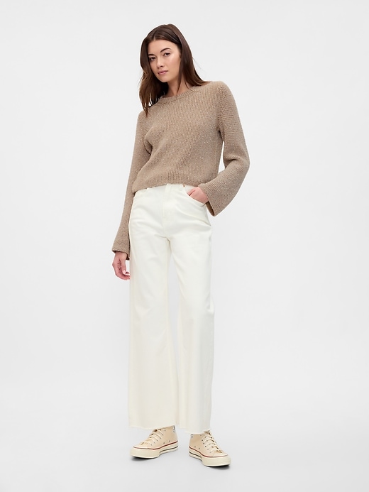 Image number 3 showing, 100% Recycled Relaxed Shine Eyelash Sweater