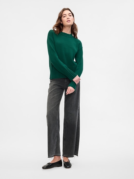 Image number 3 showing, CashSoft Relaxed Crewneck Sweater