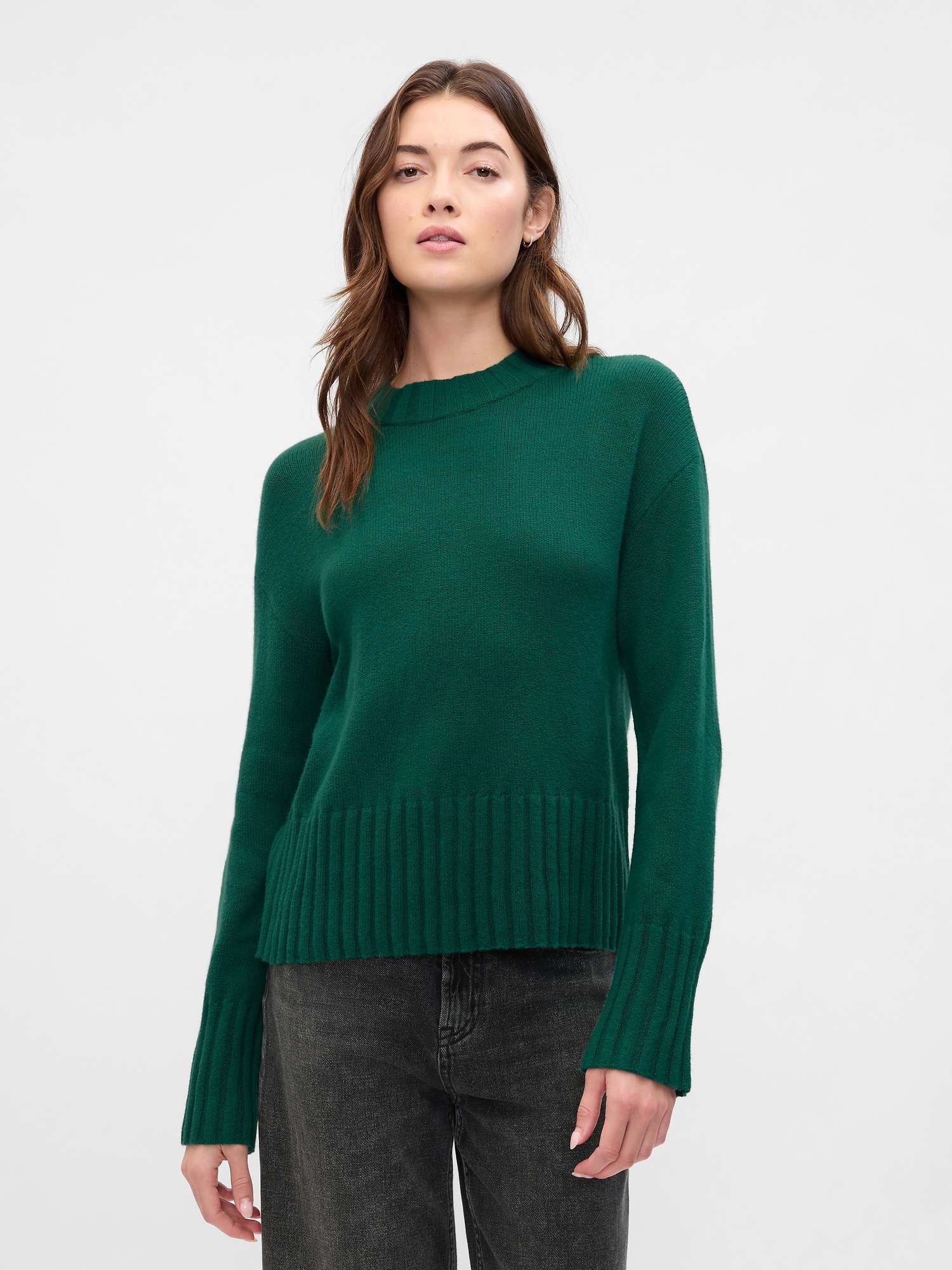 CashSoft Relaxed Crewneck Sweater