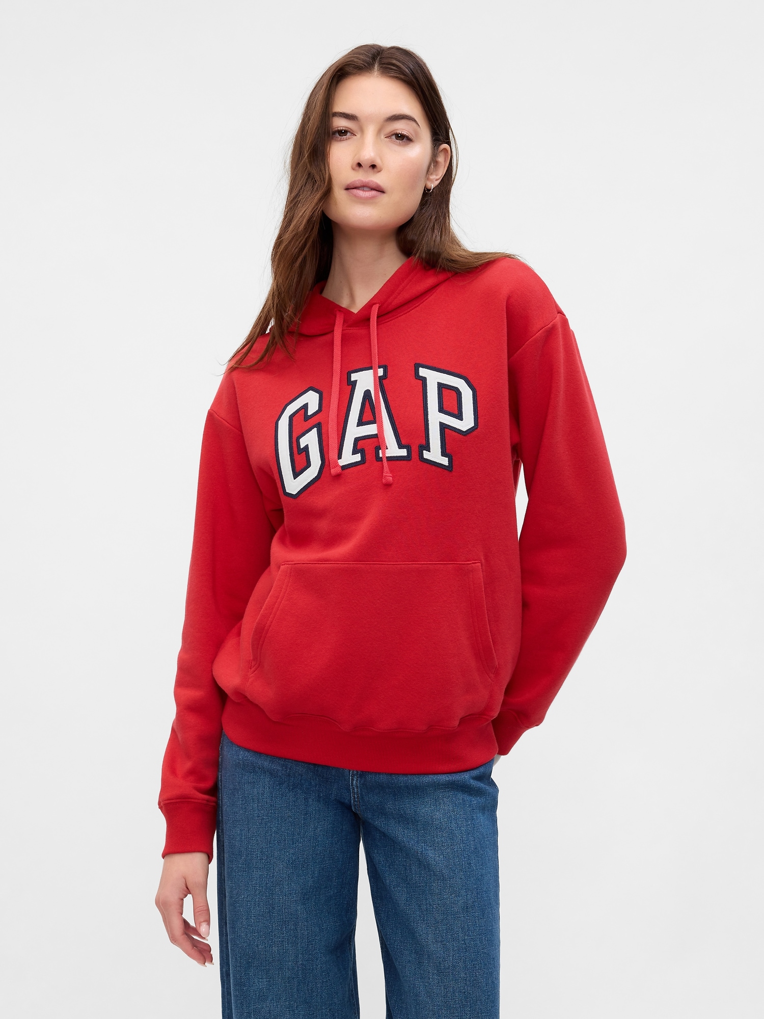 Red gap logo hoodie on sale