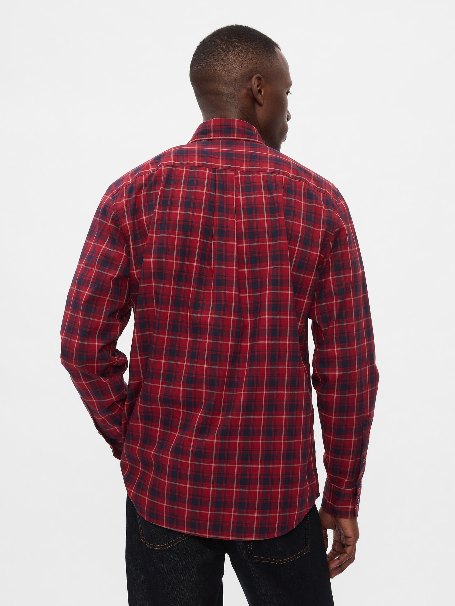 Stretch Poplin Shirt in Standard Fit | Gap Factory