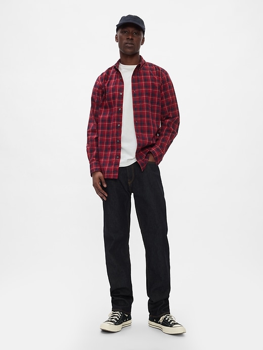 Image number 3 showing, Stretch Poplin Shirt in Standard Fit