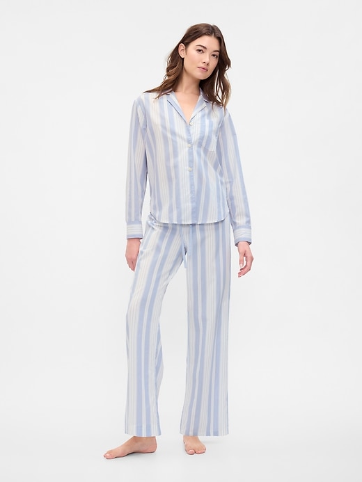 Image number 3 showing, Oversized Poplin PJ Shirt