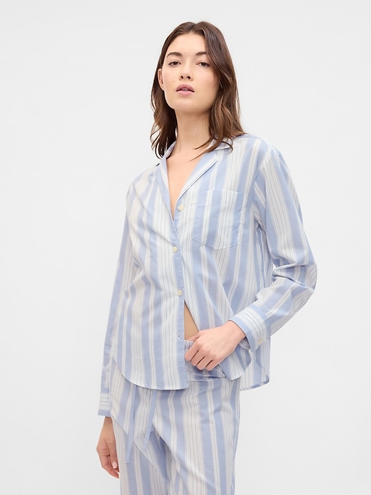 Image number 1 showing, Oversized Poplin PJ Shirt