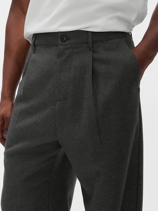 recycled soft baggy pleated dress pants Recycled Soft Baggy Pleated Dress Pants