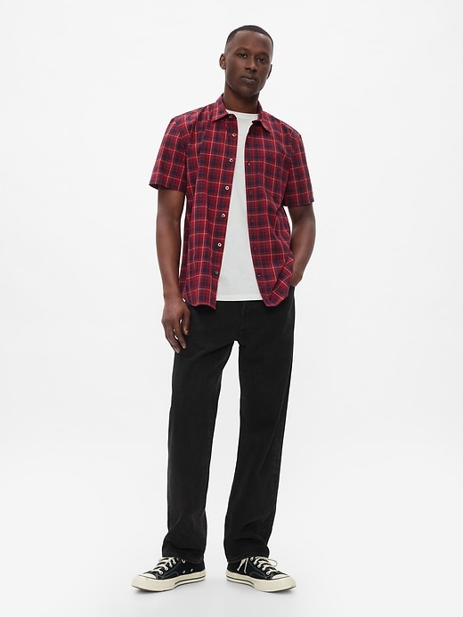 Image number 3 showing, Stretch Poplin Shirt in Standard Fit