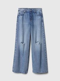 Mid Rise Drapey Soft Baggy Jeans
