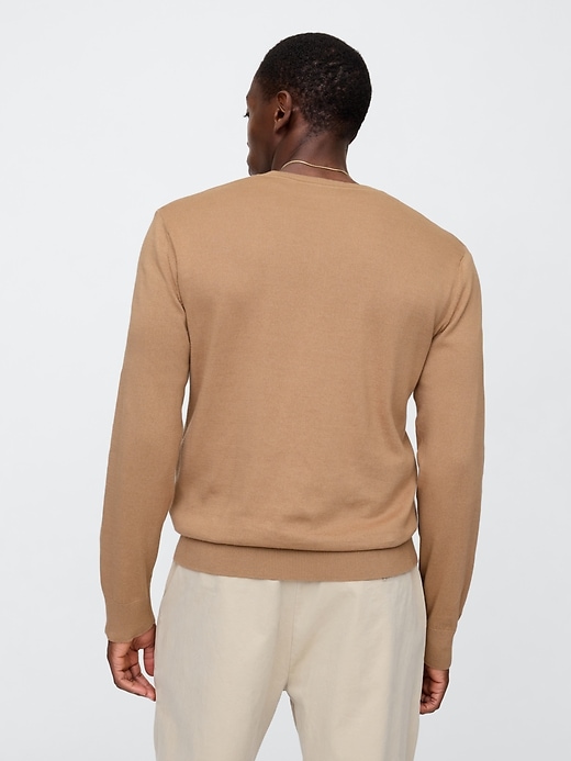Image number 2 showing, Cotton V-Neck Sweater