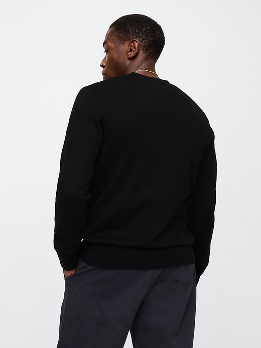Image number 2 showing, Cotton V-Neck Sweater