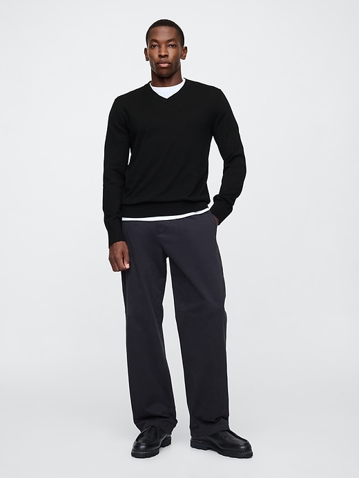Image number 3 showing, Cotton V-Neck Sweater