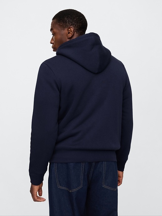 Gap Logo Sherpa-Lined Zip Hoodie | Gap Factory