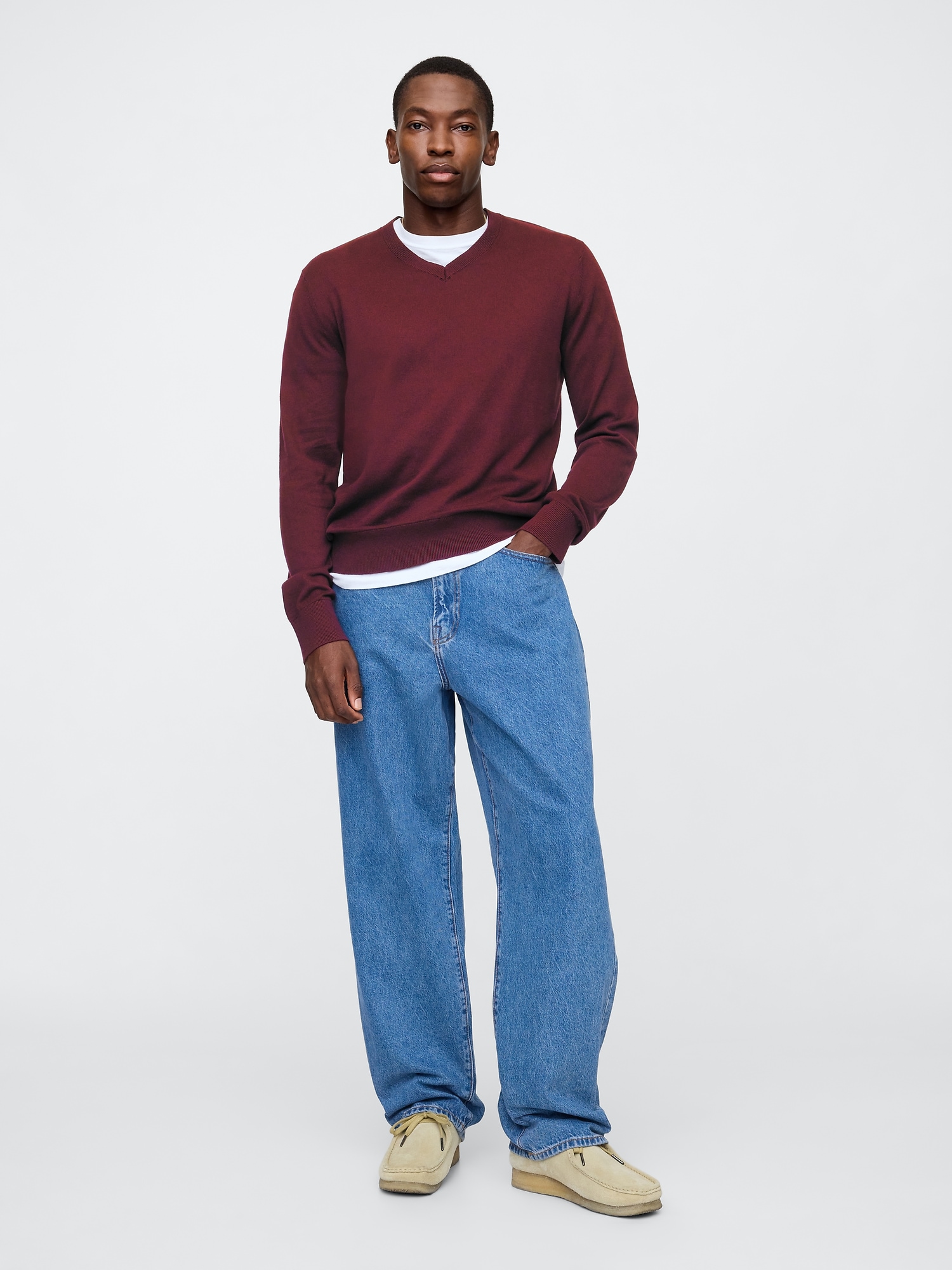 店内商品がすべてレジにて半額！！ Cotton V-Neck Sweater | Gap Factory トップス
