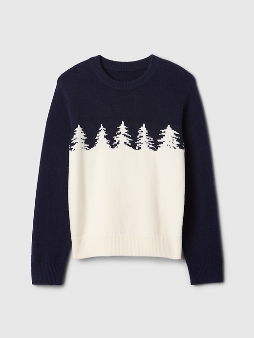 Image number 1 showing, Kids CashSoft Intarsia Sweater