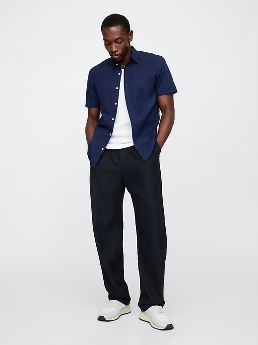 Image number 3 showing, Stretch Poplin Shirt in Standard Fit