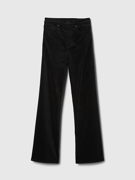 Image number 7 showing, High Rise Velvet Wide-Leg Pants