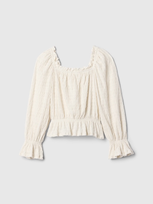 Image number 2 showing, Kids Crinkle Peplum Top