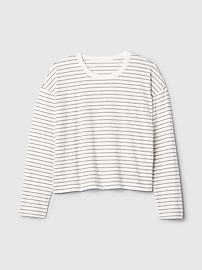 Oversized Stripe Crewneck T-Shirt