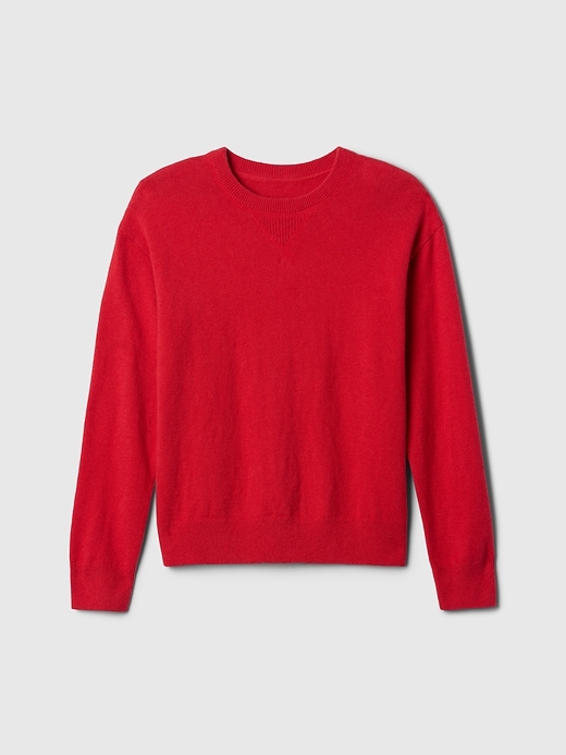 Image number 1 showing, Kids Relaxed CashSoft Crewneck Sweater