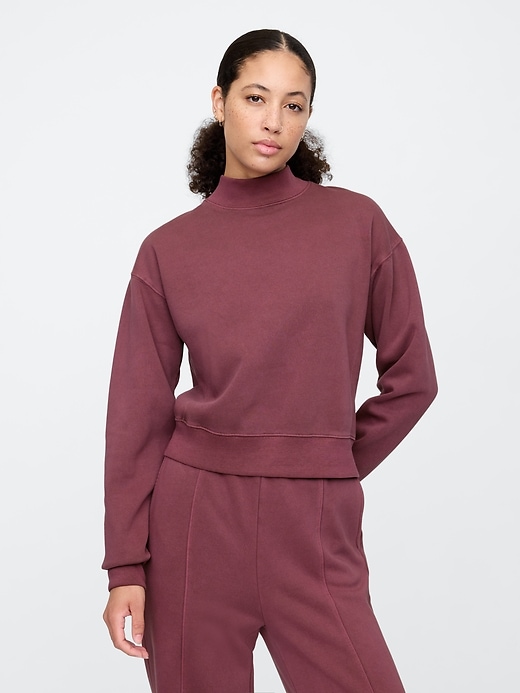 Image number 1 showing, Relaxed Mockneck Sweatshirt