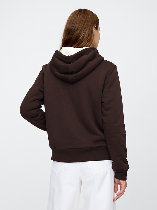 Image number 2 showing, Relaxed Gap Logo Sherpa-Lined Zip Hoodie