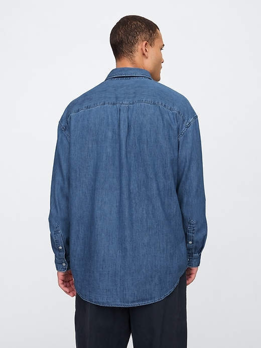 Image number 2 showing, Denim Big Shirt