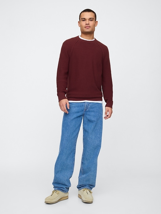 Image number 3 showing, Garter Crewneck Sweater